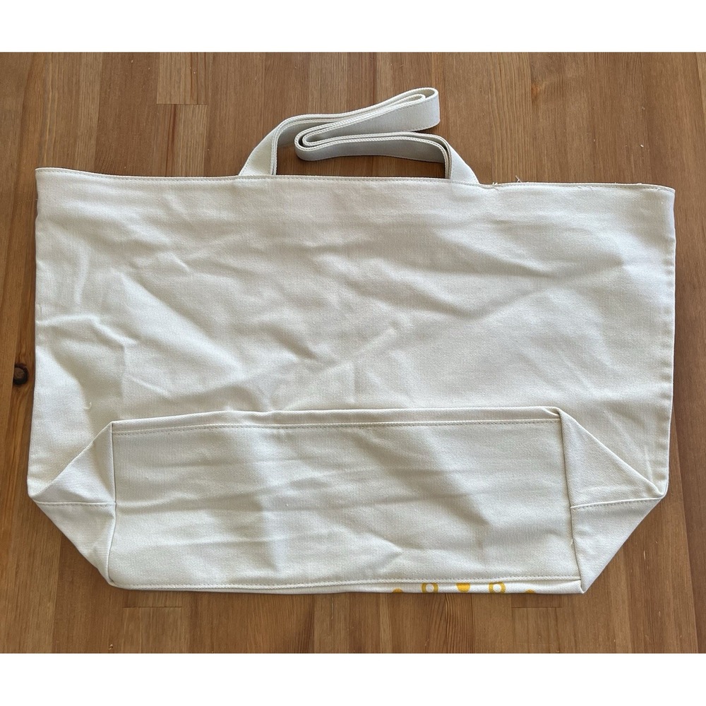 Bath & Body Works Tote Bag Large Celestial Sun Print Y2K Canvas Interior Flaws - Picture 6 of 12